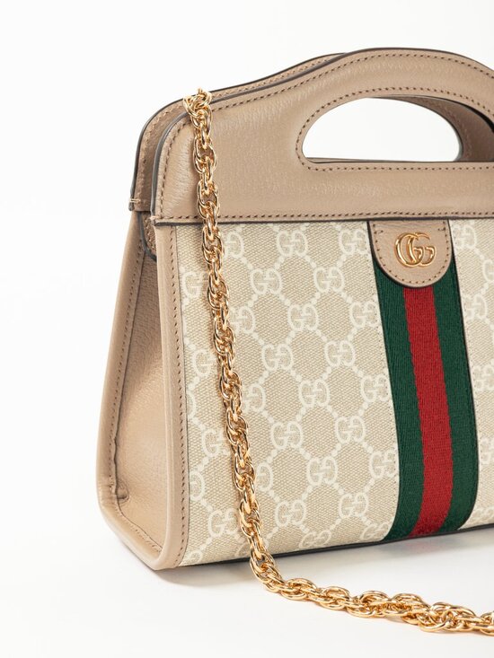 Gucci Small Ophidia Neutrals GG Supreme Canvas Tote Bag - Picture 10 of 15